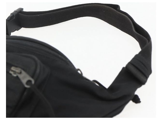 Bolsa de corpo em lona Balenciaga Preta 482389 Auth ka873 Preto - vista 14