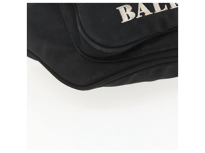 Bolsa de corpo em lona Balenciaga Preta 482389 Auth ka873 Preto - vista 15