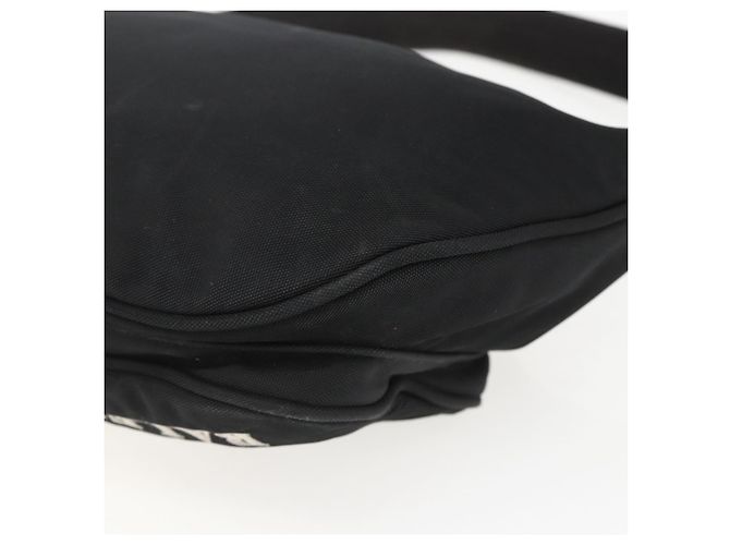 Bolsa de corpo em lona Balenciaga Preta 482389 Auth ka873 Preto - vista 16