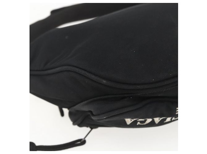 Bolsa de corpo em lona Balenciaga Preta 482389 Auth ka873 Preto - vista 17