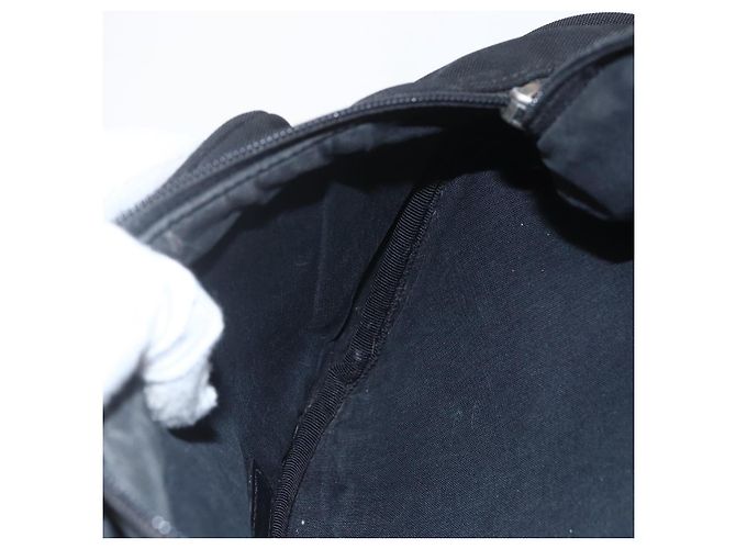 Bolsa de corpo em lona Balenciaga Preta 482389 Auth ka873 Preto - vista 20