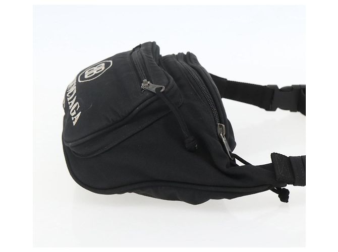 Bolsa de corpo em lona Balenciaga Preta 482389 Auth ka873 Preto - vista 4