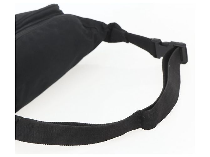 Bolsa de corpo em lona Balenciaga Preta 482389 Auth ka873 Preto - vista 7