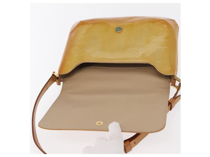 LOUIS VUITTON Borsa Thompson Street Monogram Vernis Beige M91301 LV Auth ep12217 - vista 10