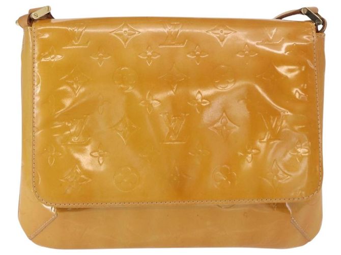 LOUIS VUITTON Borsa Thompson Street Monogram Vernis Beige M91301 LV Auth ep12217 - vista 13