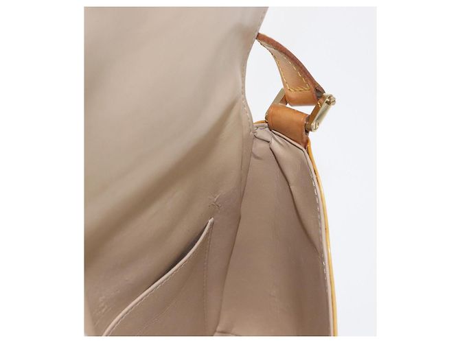 LOUIS VUITTON Borsa Thompson Street Monogram Vernis Beige M91301 LV Auth ep12217 - vista 18