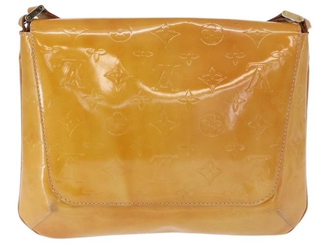 LOUIS VUITTON Borsa Thompson Street Monogram Vernis Beige M91301 LV Auth ep12217 - vista 2