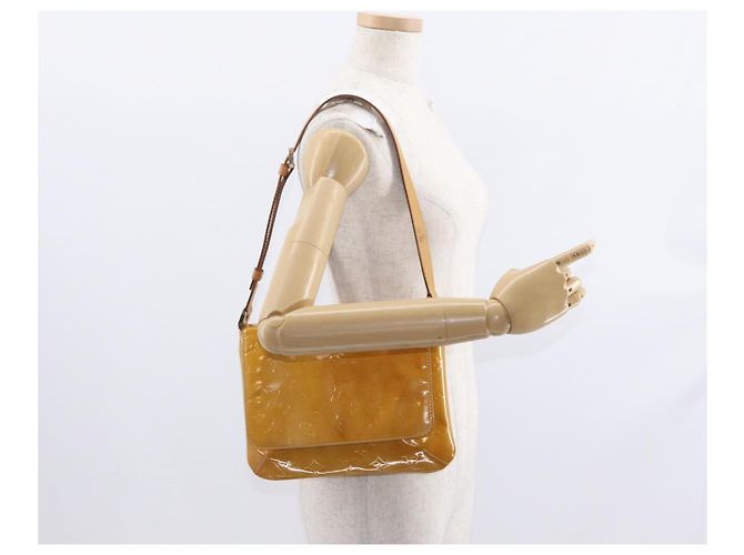 LOUIS VUITTON Borsa Thompson Street Monogram Vernis Beige M91301 LV Auth ep12217 - vista 21