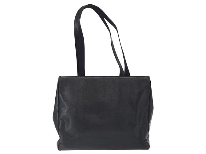 Borsa Tote Vala in pelle blu navy e oro Auth BA8751 di Salvatore Ferragamo D'oro - vista 2