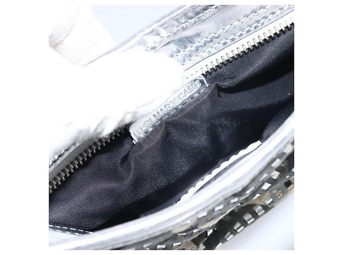 Borsa a Spalla Burberry Nova Check PVC Argento Auth 156475 - vista 12