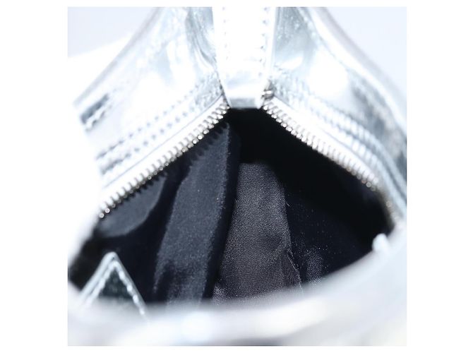 Borsa a Spalla Burberry Nova Check PVC Argento Auth 156475 - vista 18