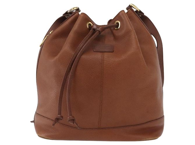 Autre Marque Borsa a Spalla Burberrys in Pelle Marrone Oro Auth 151776 D'oro - vista 13