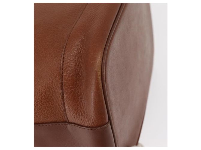 Autre Marque Borsa a Spalla Burberrys in Pelle Marrone Oro Auth 151776 D'oro - vista 15
