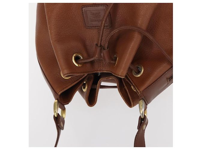 Autre Marque Borsa a Spalla Burberrys in Pelle Marrone Oro Auth 151776 D'oro - vista 7