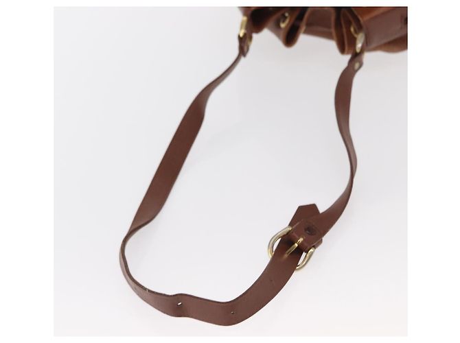 Autre Marque Borsa a Spalla Burberrys in Pelle Marrone Oro Auth 151776 D'oro - vista 8