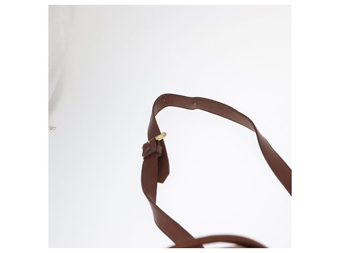 Autre Marque Borsa a Spalla Burberrys in Pelle Marrone Oro Auth 151776 D'oro - vista 9