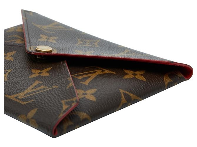 Pochette Kirigami Monogramma Louis Vuitton Marrone Rosso - vista 4