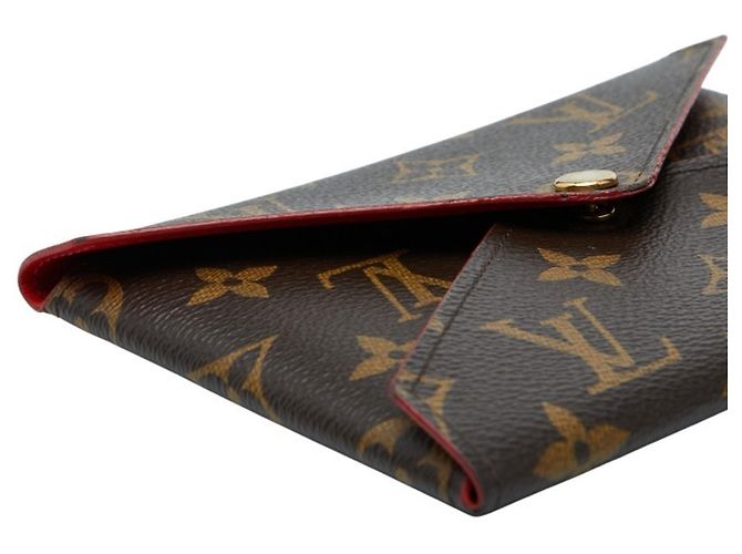 Pochette Kirigami Monogramma Louis Vuitton Marrone Rosso - vista 5