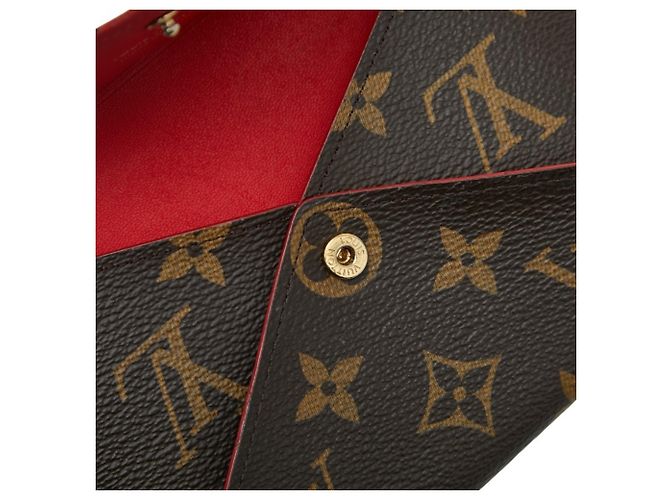 Pochette Kirigami Monogramma Louis Vuitton Marrone Rosso - vista 8
