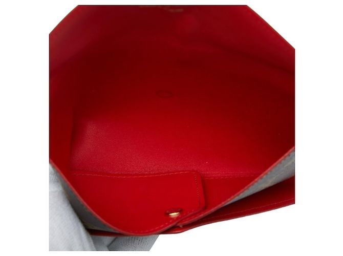 Pochette Kirigami Monogramma Louis Vuitton Marrone Rosso - vista 9