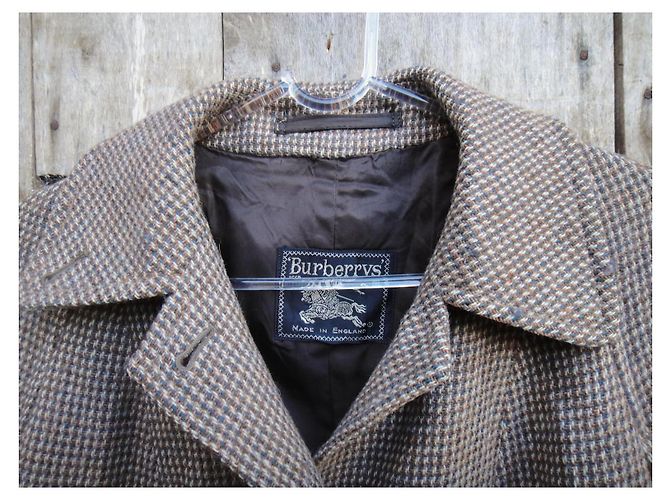 Abrigo Burberry de tweed Shetland marrón Castaño - vista 5
