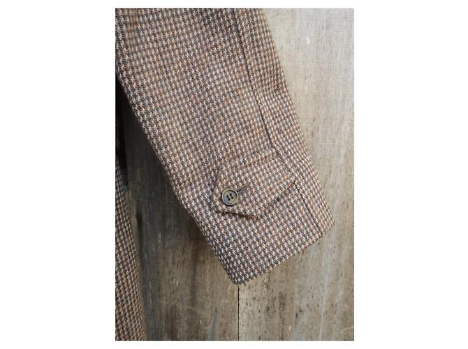 Abrigo Burberry de tweed Shetland marrón Castaño - vista 7