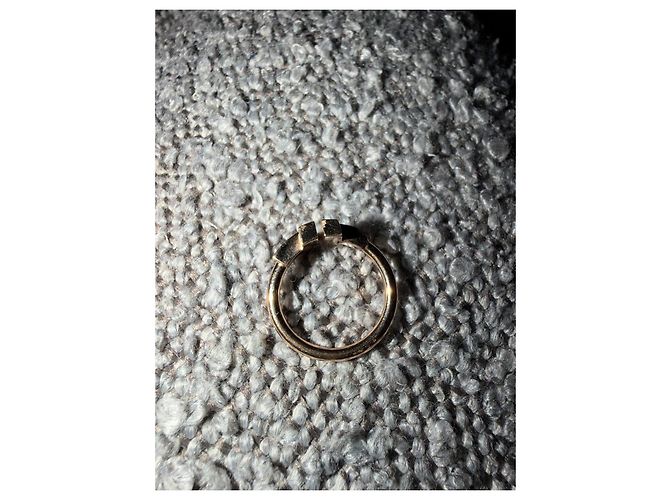 Tiffany & Co Tiffany T Ring aus Roségold mit Diamanten und Perlmutt Größe 52 Bronze - Ansicht 3