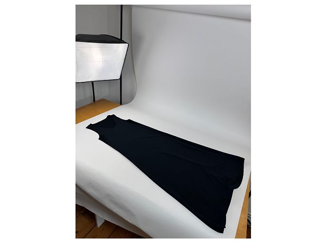 Abito lungo vintage Issey Miyake nero 38/M - vista 4