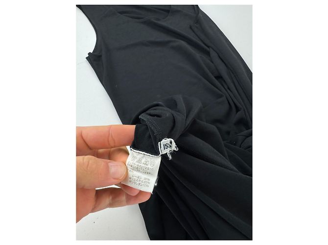 Abito lungo vintage Issey Miyake nero 38/M - vista 8