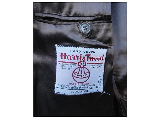 Autre Marque Pierre Martin Harris Tweed Jacke Grau - Ansicht 3