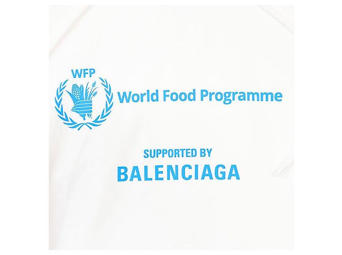 Everyday Sudadera de algodón Balenciaga World Food Programme Blanco - vista 2
