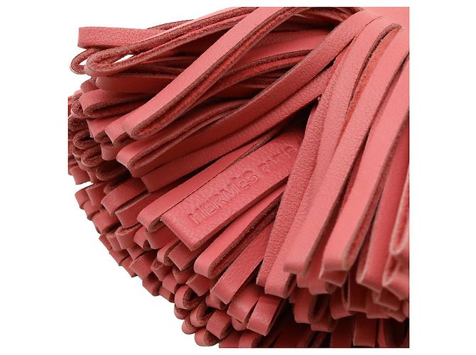 Portachiavi Hermès Carmen Agneau Milo Rosa - vista 5