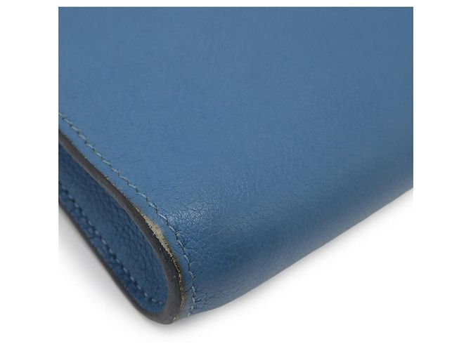 Hermès Clutch per tablet Evercolor Hermes Blu - vista 3