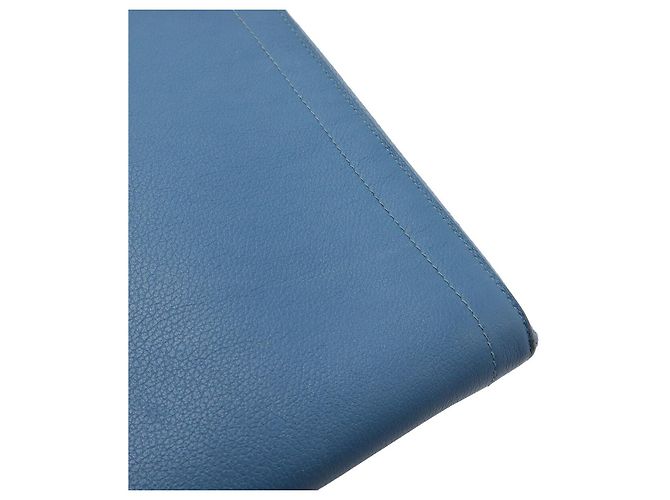 Hermès Clutch per tablet Evercolor Hermes Blu - vista 4