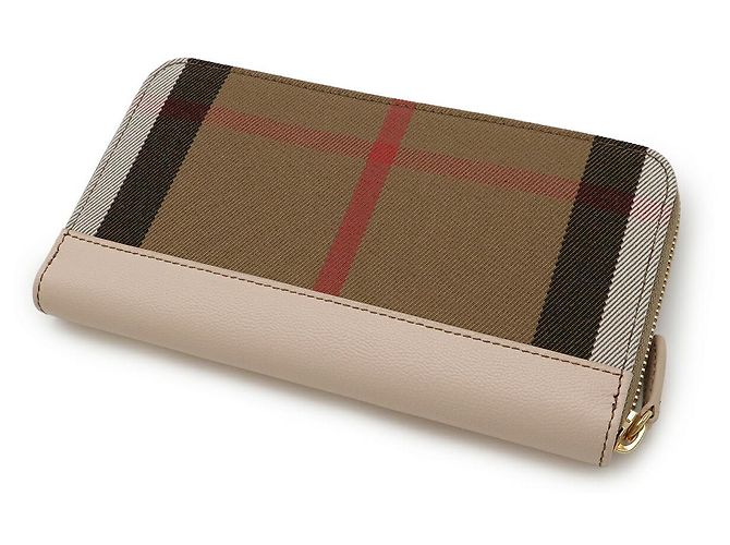 Cartera larga de algodón con estampado House Check de Burberry Castaño Multicolor - vista 2