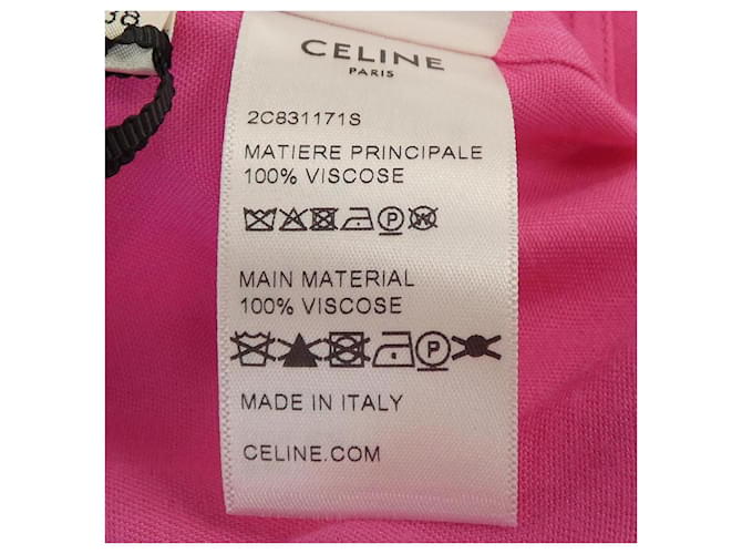Camisa Céline S/S Rosa de Algodón - vista 3