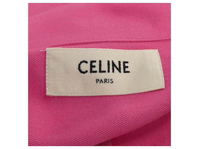 Camisa Céline S/S Rosa de Algodón - vista 4