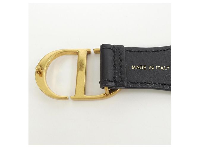 Cinturón Christian Dior Negro Beige Azul marino - vista 3