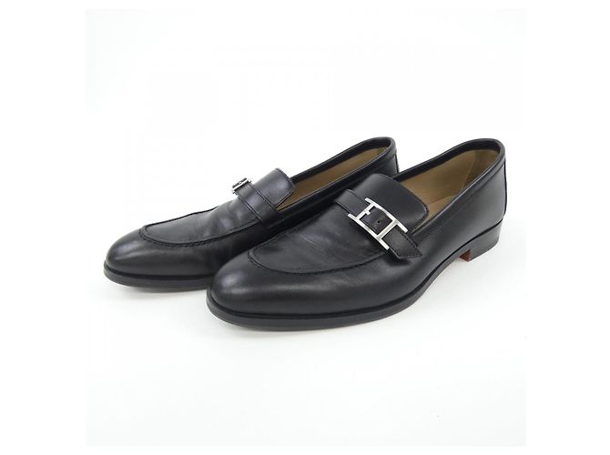 Hermès Hermes Kalbsleder Schuhe Schwarz - Ansicht 3