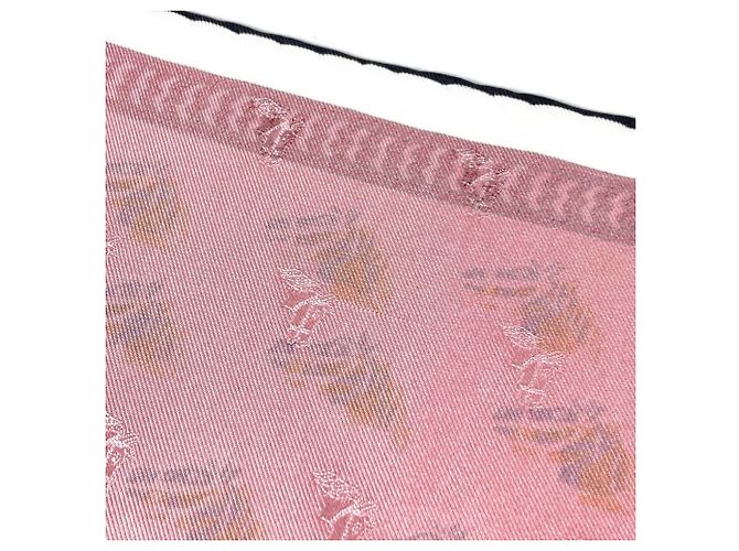 Foulard in seta Carré 90 di Hermès Rosa Arancione - vista 12