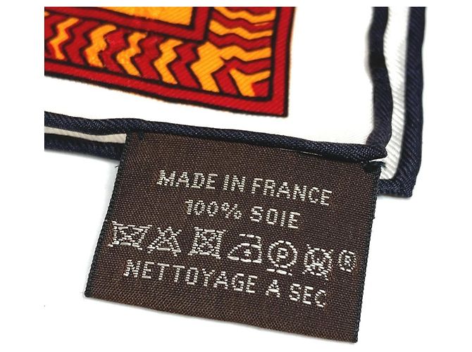 Foulard in seta Carré 90 di Hermès Rosa Arancione - vista 6