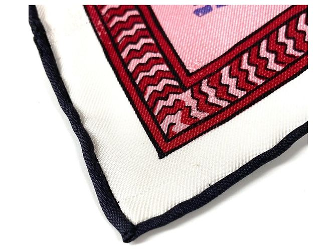 Foulard in seta Carré 90 di Hermès Rosa Arancione - vista 7
