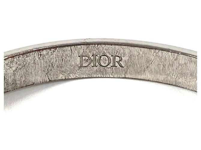 Bracciale Bangle Logo Cannage di Christian Dior Argento - vista 11
