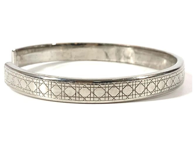 Bracciale Bangle Logo Cannage di Christian Dior Argento - vista 5