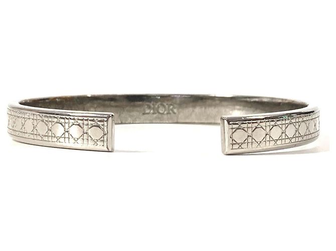 Bracciale Bangle Logo Cannage di Christian Dior Argento - vista 6