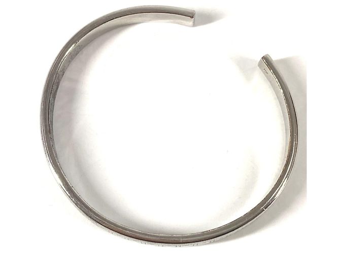 Bracciale Bangle Logo Cannage di Christian Dior Argento - vista 7