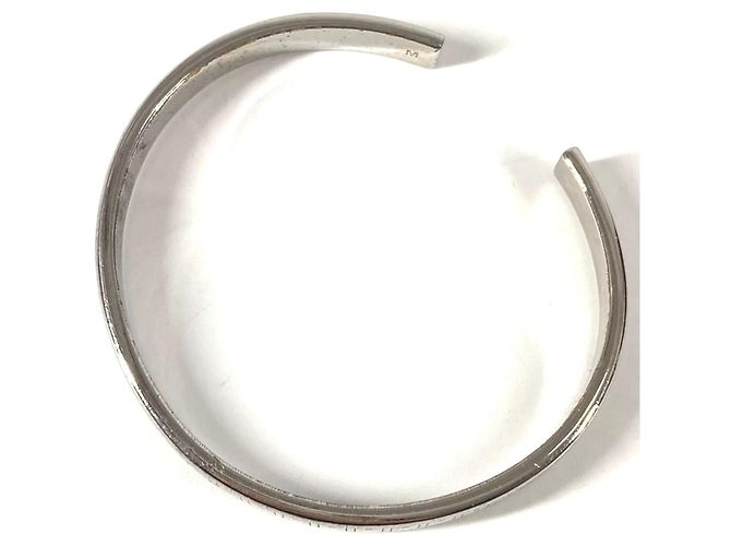 Bracciale Bangle Logo Cannage di Christian Dior Argento - vista 8