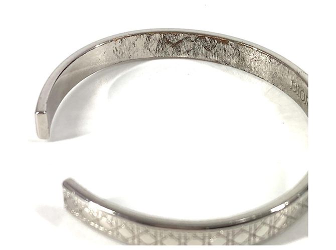 Bracciale Bangle Logo Cannage di Christian Dior Argento - vista 9