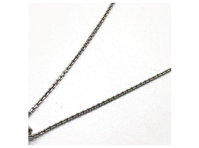 Tiffany T Tiffany & Co. 18K Gold T-One Circle Pendant Chain Necklace Silvery - view 11