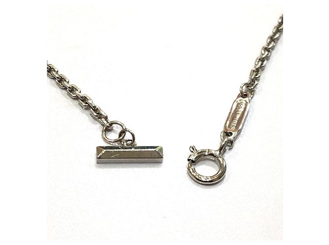 Tiffany T Tiffany & Co. 18K Gold T-One Circle Pendant Chain Necklace Silvery - view 8